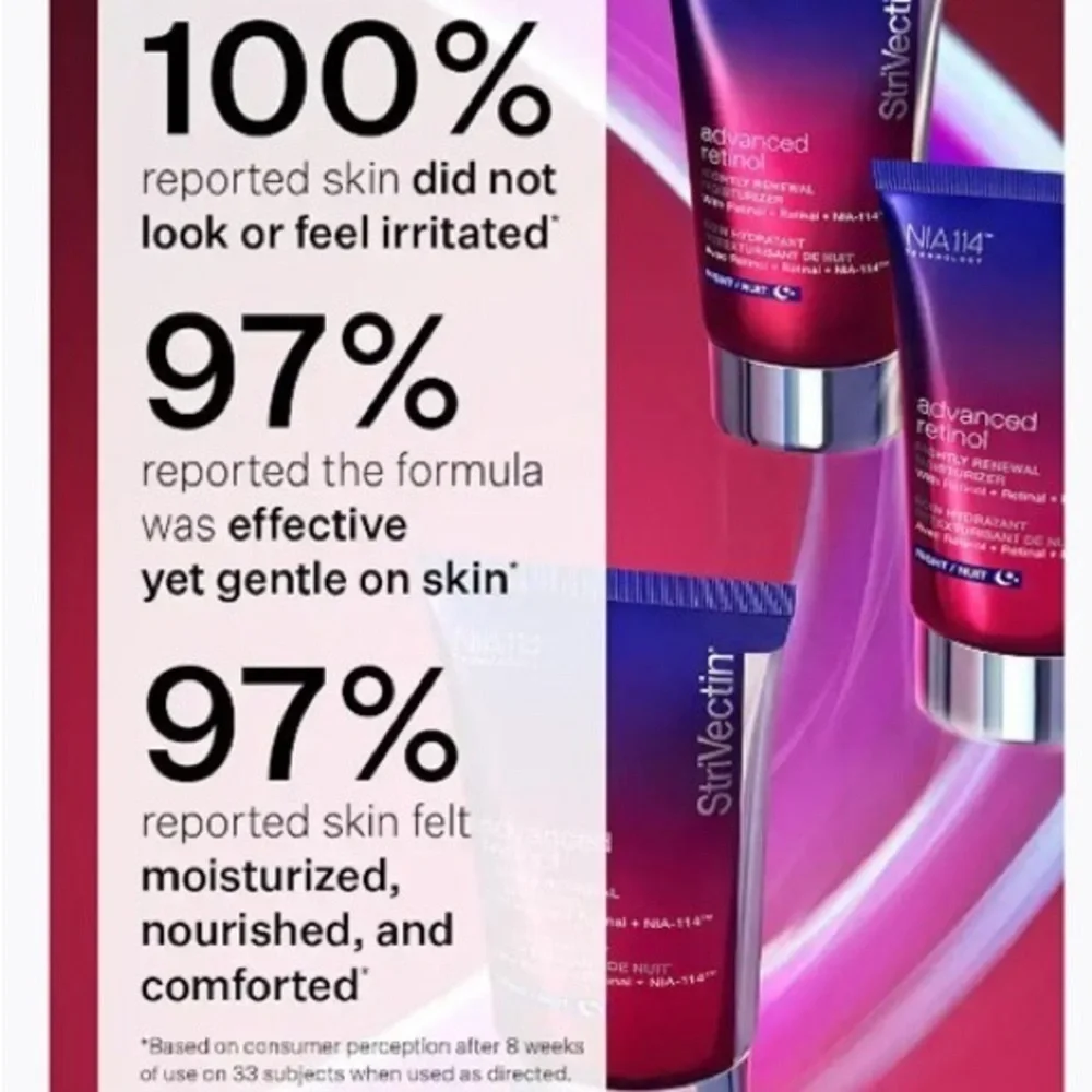 🎀 StriVectin Advanced Retinol Nightly Renewal Moisturizer | Mini 0.25 oz